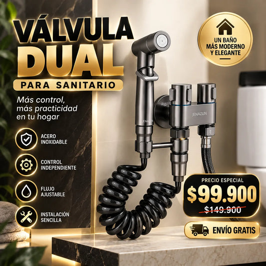 VALVULA DUAL PARA SANITARIO