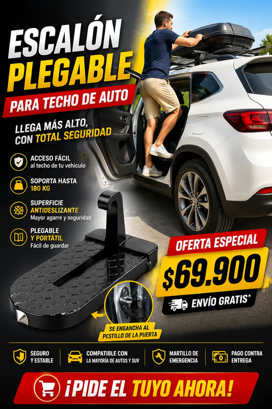 ESCALON PLAGABLE PARA TECHO DE AUTO