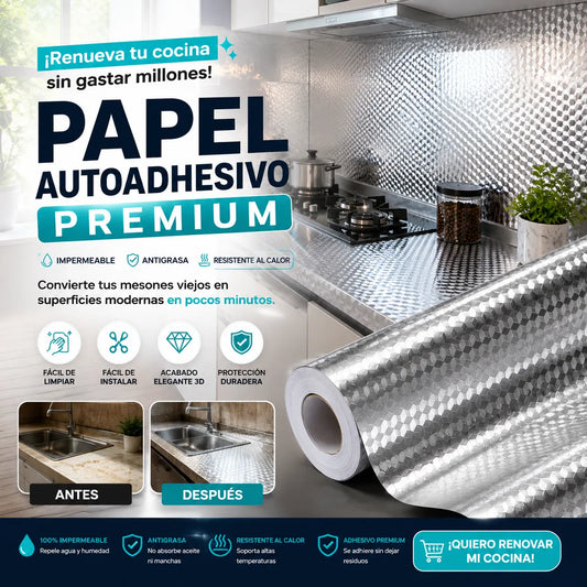 PAPEL ADHESIVO ALUMINIO🗞️