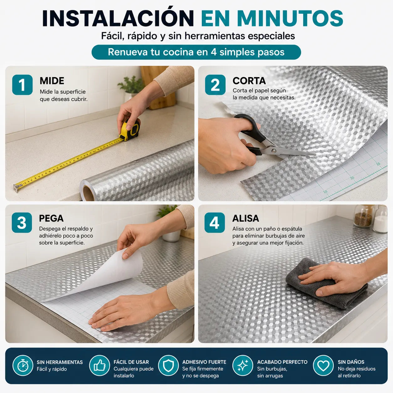 PAPEL ADHESIVO ALUMINIO🗞️